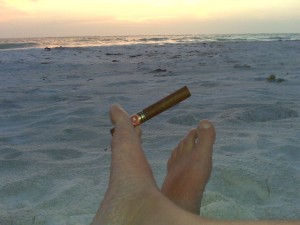 Enjoying A Fine Cigar Enjoying A Fine Cigar